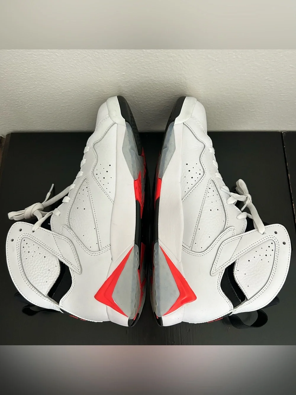 Nike Air Jordan VII 7 Retro White Infrared Crimson Red Black CU9307160 Mens 10.5